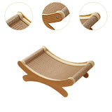 Maxbell Cat Scratcher Rest Claw Grinder for Medium Cats Small Animal Small Dogs yellow