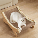 Maxbell Cat Scratcher Rest Claw Grinder for Medium Cats Small Animal Small Dogs yellow