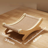 Maxbell Cat Scratcher Rest Claw Grinder for Medium Cats Small Animal Small Dogs yellow