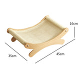 Maxbell Cat Scratcher Rest Claw Grinder for Medium Cats Small Animal Small Dogs white