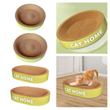 Maxbell Cat Scratcher Bed Protection for Couch Carpets Sofas Sleeping Lounge Cat Bed Round L