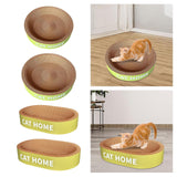 Maxbell Cat Scratcher Bed Protection for Couch Carpets Sofas Sleeping Lounge Cat Bed Round L