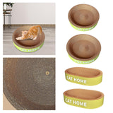 Maxbell Cat Scratcher Bed Protection for Couch Carpets Sofas Sleeping Lounge Cat Bed Round L