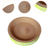 Maxbell Cat Scratcher Bed Protection for Couch Carpets Sofas Sleeping Lounge Cat Bed Round L