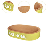 Maxbell Maxbell Cat Scratcher Bed Protection for Couch Carpets Sofas Sleeping Lounge Cat Bed Oval L