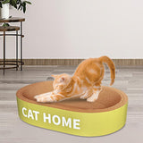 Maxbell Maxbell Cat Scratcher Bed Protection for Couch Carpets Sofas Sleeping Lounge Cat Bed Oval L