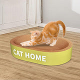 Maxbell Maxbell Cat Scratcher Bed Protection for Couch Carpets Sofas Sleeping Lounge Cat Bed Oval L