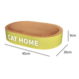 Maxbell Maxbell Cat Scratcher Bed Protection for Couch Carpets Sofas Sleeping Lounge Cat Bed Oval L