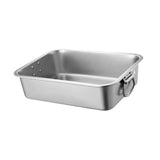 Maxbell Stainless Steel Cats Litter Basin Portable Cat Litter Tray for Kitten Rabbits 50cmx35cmx15cm