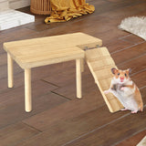 Maxbell Hamster Platform with Climbing Ladder Cage Accessories for Mouse Rat Hamster L