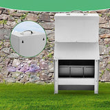 Maxbell Wall Mounted Chicken Feeder Rainproof No Waste for Outdoor Pheasants Poultry