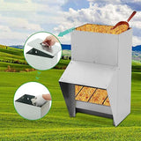 Maxbell Wall Mounted Chicken Feeder Rainproof No Waste for Outdoor Pheasants Poultry