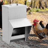 Maxbell Wall Mounted Chicken Feeder Rainproof No Waste for Outdoor Pheasants Poultry