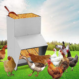Maxbell Wall Mounted Chicken Feeder Rainproof No Waste for Outdoor Pheasants Poultry