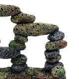 Maxbell Fish Tank Decoration Hideout Chic Accessories Reptile DIY Supplies Rock Cave Style A