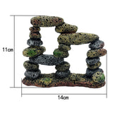 Maxbell Fish Tank Decoration Hideout Chic Accessories Reptile DIY Supplies Rock Cave Style A