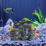 Maxbell Fish Tank Decoration Hideout Chic Accessories Reptile DIY Supplies Rock Cave Style A