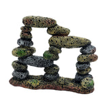 Maxbell Fish Tank Decoration Hideout Chic Accessories Reptile DIY Supplies Rock Cave Style A