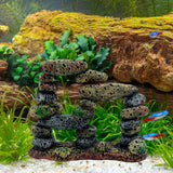 Maxbell Fish Tank Decoration Hideout Chic Accessories Reptile DIY Supplies Rock Cave Style A