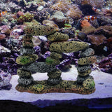 Maxbell Fish Tank Decoration Hideout Chic Accessories Reptile DIY Supplies Rock Cave Style A