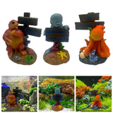 Maxbell Fish Tank Decor Craft Accessories Home DIY Sculpture Saltwater Layout Statue Style A
