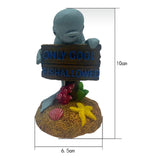 Maxbell Fish Tank Decor Craft Accessories Home DIY Sculpture Saltwater Layout Statue Style B