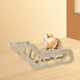 Maxbell Hamster House Hideouts Hamster Climbing Toy Wooden Ladder for Small Pets Rat