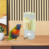 Maxbell Parrot Water Feeder Portable Bird Feeder for Parakeet Small Pet Canary Finch Yellow