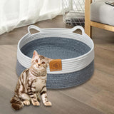 Maxbell Cat Bed Cat Scratcher Bed Woven Pet Bed for Summer Cats or Small Dogs Indoor S