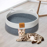 Maxbell Cat Bed Cat Scratcher Bed Woven Pet Bed for Summer Cats or Small Dogs Indoor S