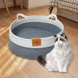 Maxbell Cat Bed Cat Scratcher Bed Woven Pet Bed for Summer Cats or Small Dogs Indoor S