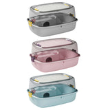 Maxbell Large Hamster Cage Portable Small Animal Cage for Guinea Pigs Rabbit Gerbils Pink