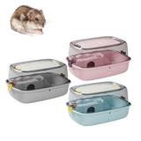 Maxbell Large Hamster Cage Portable Small Animal Cage for Guinea Pigs Rabbit Gerbils Pink