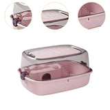 Maxbell Large Hamster Cage Portable Small Animal Cage for Guinea Pigs Rabbit Gerbils Pink