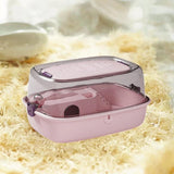 Maxbell Large Hamster Cage Portable Small Animal Cage for Guinea Pigs Rabbit Gerbils Pink