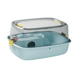 Maxbell Large Hamster Cage Portable Small Animal Cage for Guinea Pigs Rabbit Gerbils Blue