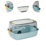 Maxbell Large Hamster Cage Portable Small Animal Cage for Guinea Pigs Rabbit Gerbils Blue