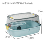 Maxbell Large Hamster Cage Portable Small Animal Cage for Guinea Pigs Rabbit Gerbils Blue