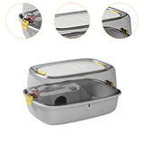 Maxbell Large Hamster Cage Portable Small Animal Cage for Guinea Pigs Rabbit Gerbils Gray