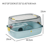 Maxbell Hamster Cage Transparent Ventilation House for Guinea Pigs Sugar Glider Rats Blue