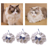 Maxbell Adjustable Pet Cats Collar Holiday Neckwear for Festival Holiday Photo Props S
