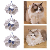 Maxbell Adjustable Pet Cats Collar Holiday Neckwear for Festival Holiday Photo Props S