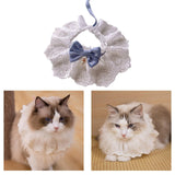 Maxbell Adjustable Pet Cats Collar Holiday Neckwear for Festival Holiday Photo Props S