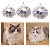 Maxbell Adjustable Pet Cats Collar Holiday Neckwear for Festival Holiday Photo Props S
