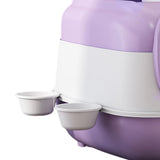 Maxbell Hooded Cat Litter Box Large Cat Toilet Portable Kitten Potty Pet Accessories violet