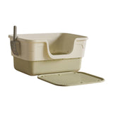 Maxbell Pet Litter Box with Litter Mat Pet Cleaner Accessories Cat Box Kitten Toilet green