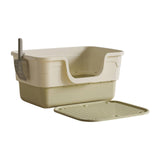 Maxbell Pet Litter Box with Litter Mat Pet Cleaner Accessories Cat Box Kitten Toilet green