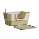 Maxbell Pet Litter Box with Litter Mat Pet Cleaner Accessories Cat Box Kitten Toilet green
