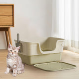 Maxbell Pet Litter Box with Litter Mat Pet Cleaner Accessories Cat Box Kitten Toilet green