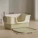 Maxbell Pet Litter Box with Litter Mat Pet Cleaner Accessories Cat Box Kitten Toilet green